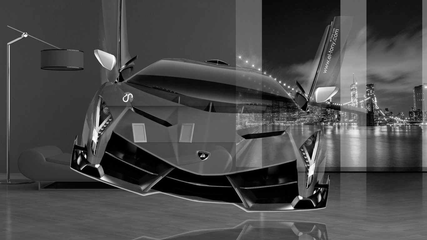 tony kokhan, lamborghini, veneno, crystal, home, fly, car, fantasy, silver, gray, black, white, city, hd wallpapers, el tony cars, art, design,  , , , , , , , , , , , 