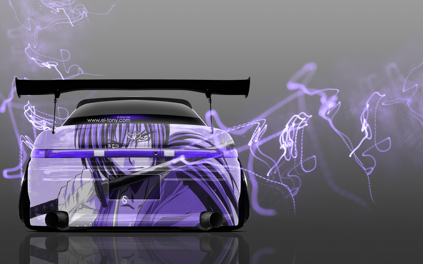 tony kokhan, toyota, mark2, jzx90, jdm, samurai, anime, aerography, violet, neon, effects, tuning, el tony cars, photoshop, hd wallpapers,  , , , 2, , 90 , , , , ,  , , 