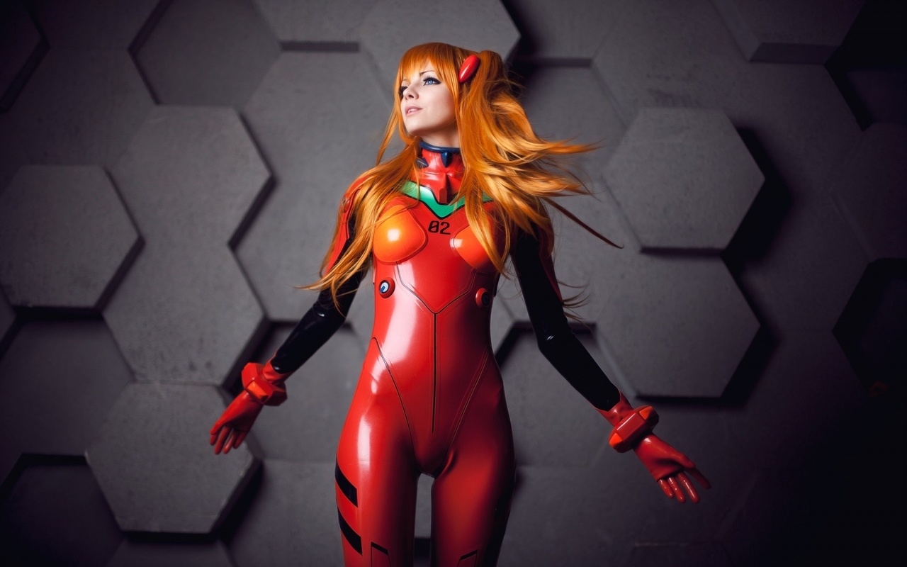 neon genesis evangelion, asuka langley, cosplay, , , , , , , latex, , evangelion