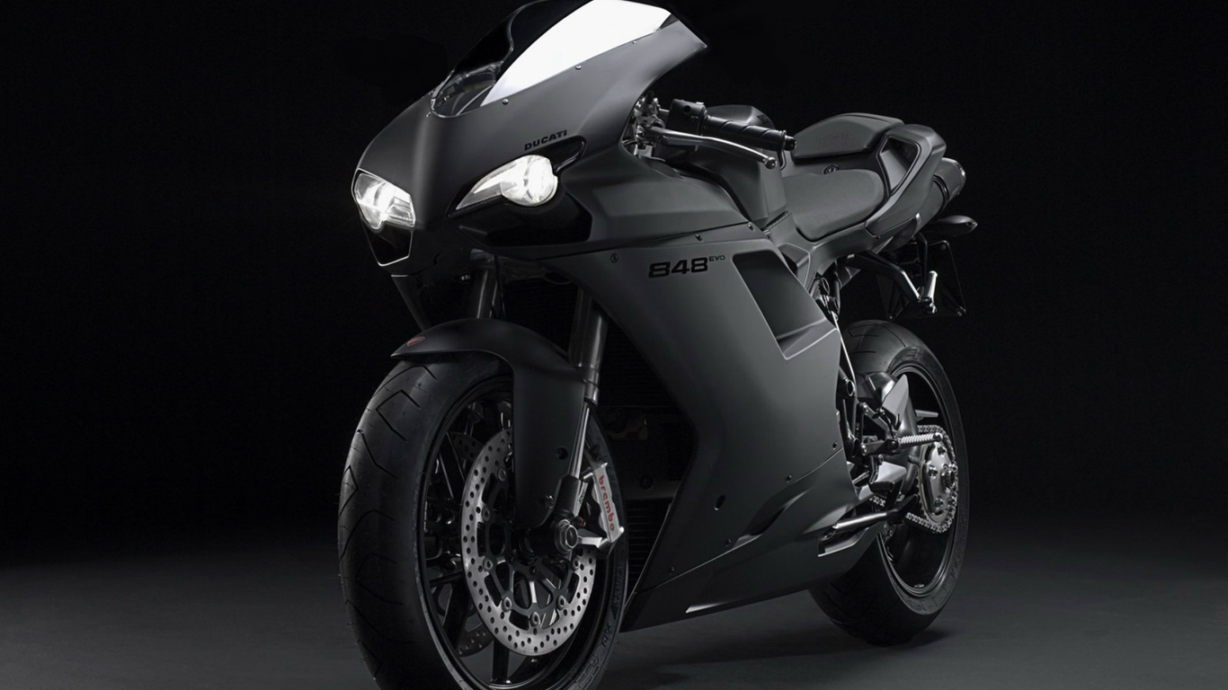 ducati, 848 evo, black