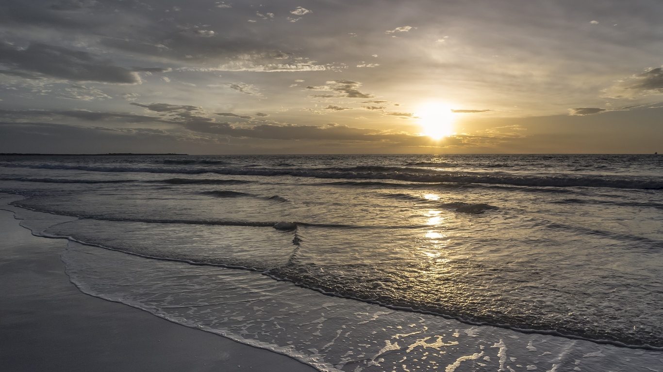 beautiful sunrise scene, sea, nature, landscape, sky, clouds,    , , , , , 