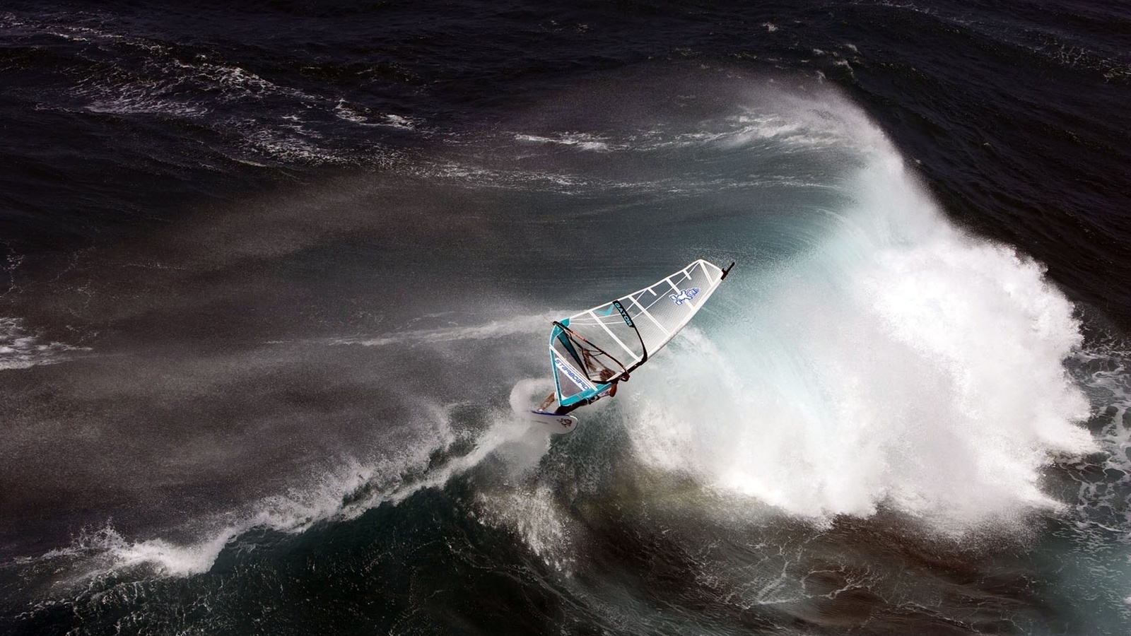 windsurfing, ocean, water, wind