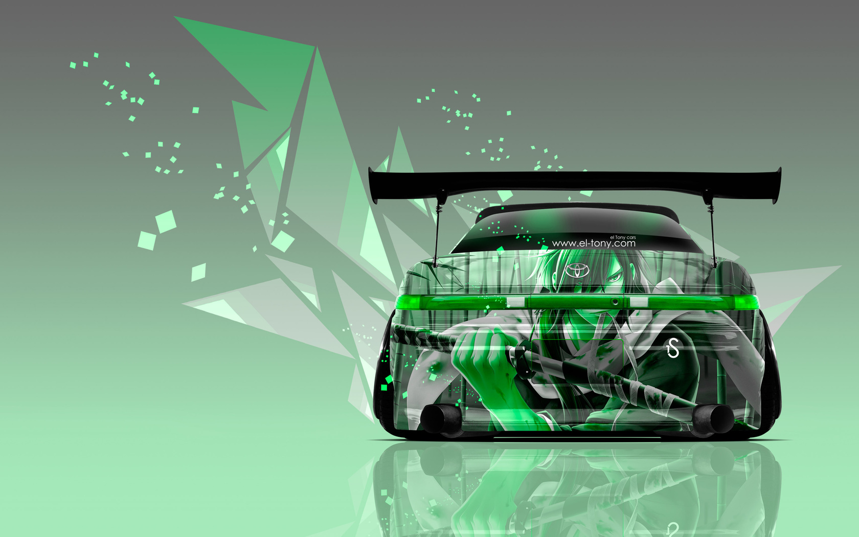 Картинки tony kokhan, toyota, mark2, jzx90, jdm, tuning, back, anime,  aerography, samurai, green, colors, effects, 4k, wallpapers, el tony cars,  photoshop, design, art, style, тони кохан, фотошоп, стиль, тойота, марк2,  90 кузов,