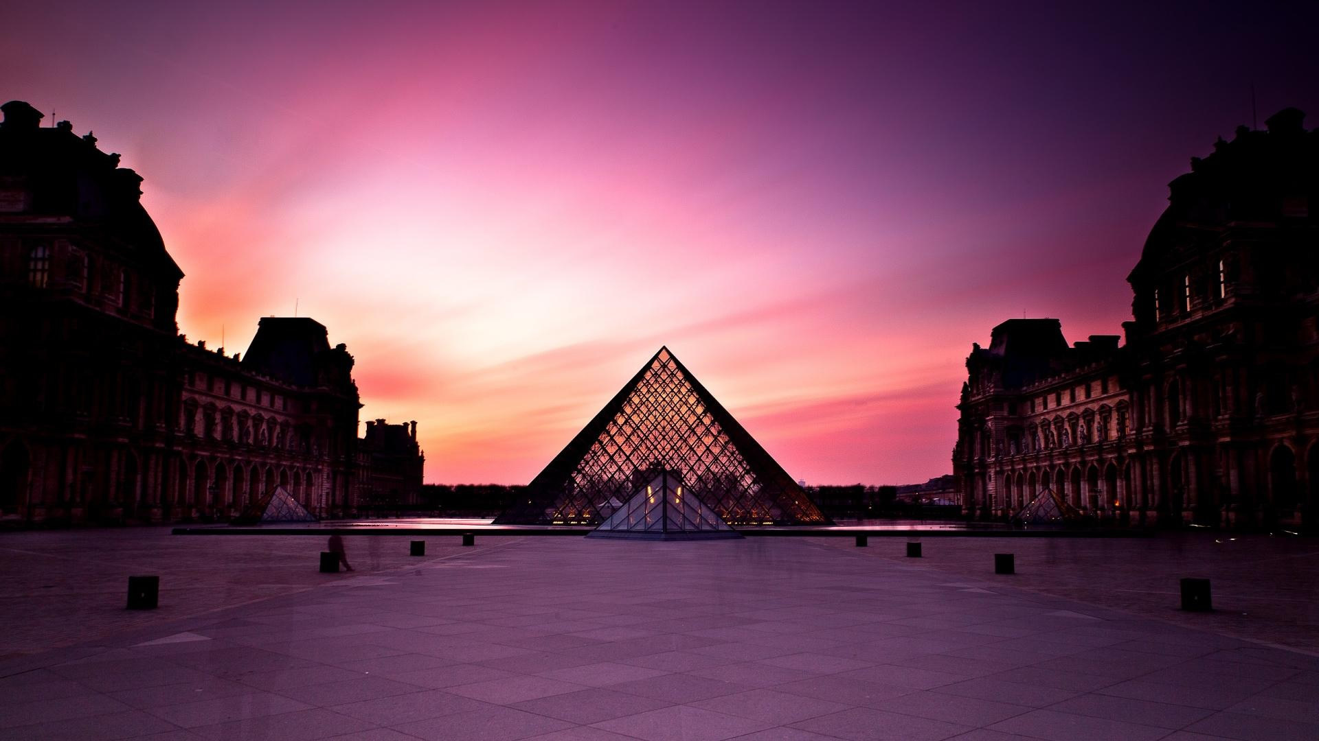 louvre, pyramide, paris, france