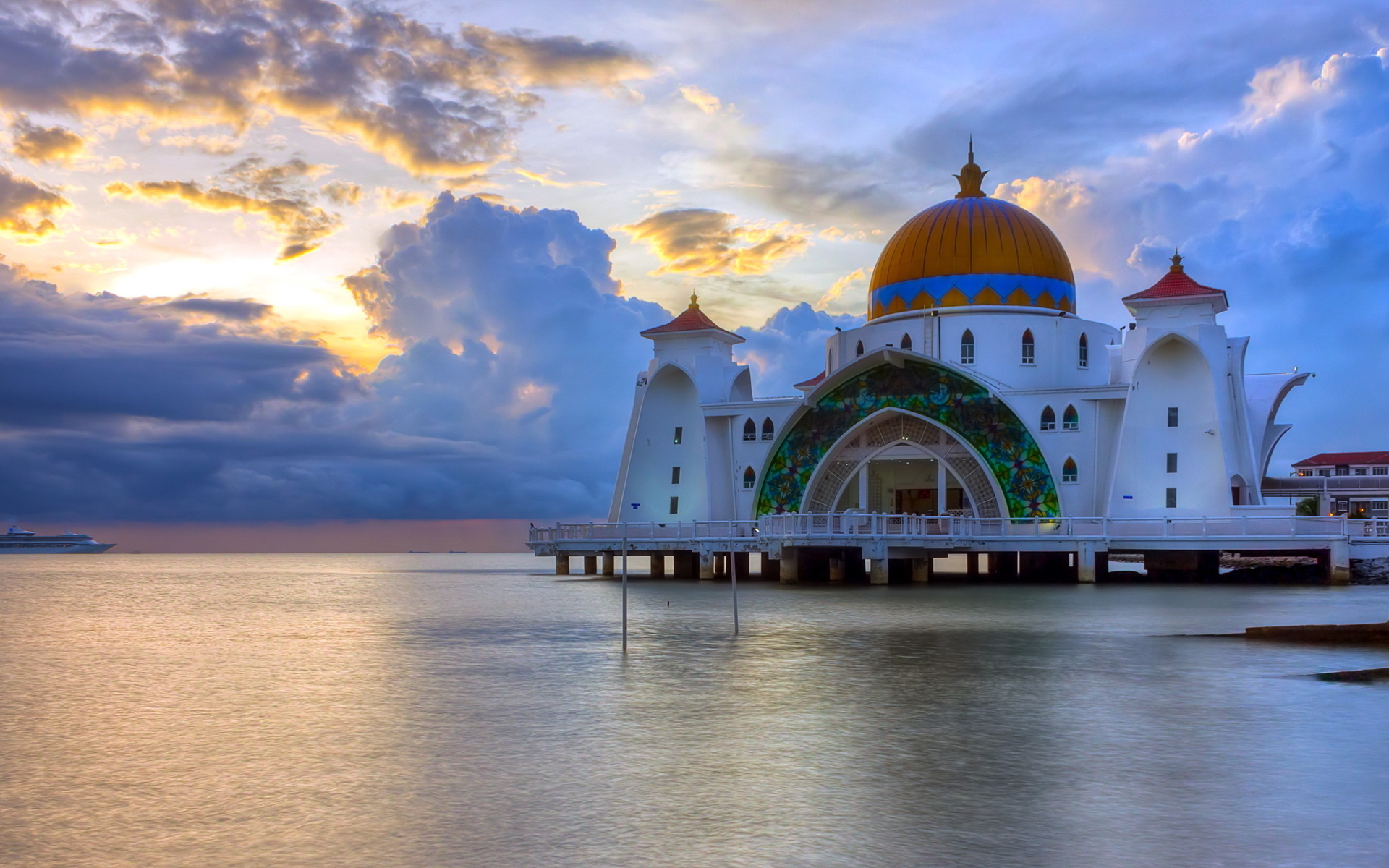 malacca straits mosque, malaysia, , , ,, 