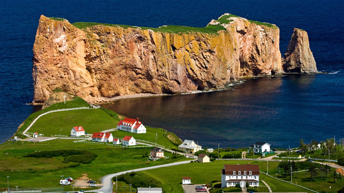 ocean, path, hosue, grass, water