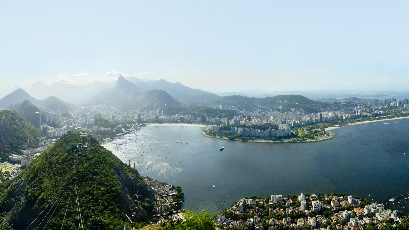 rio de janeiro, brazil, bahia, ocean, city, beach