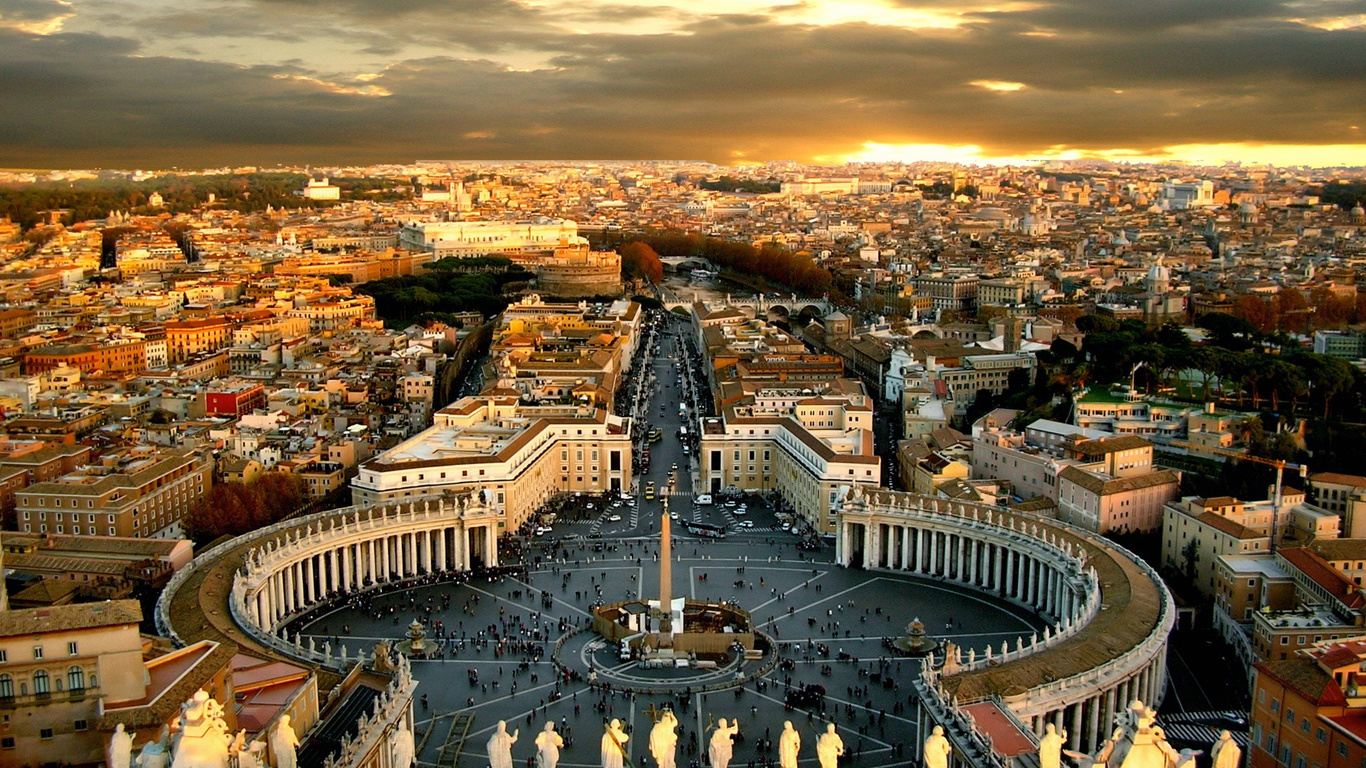 roma, italy, city, view, buildings