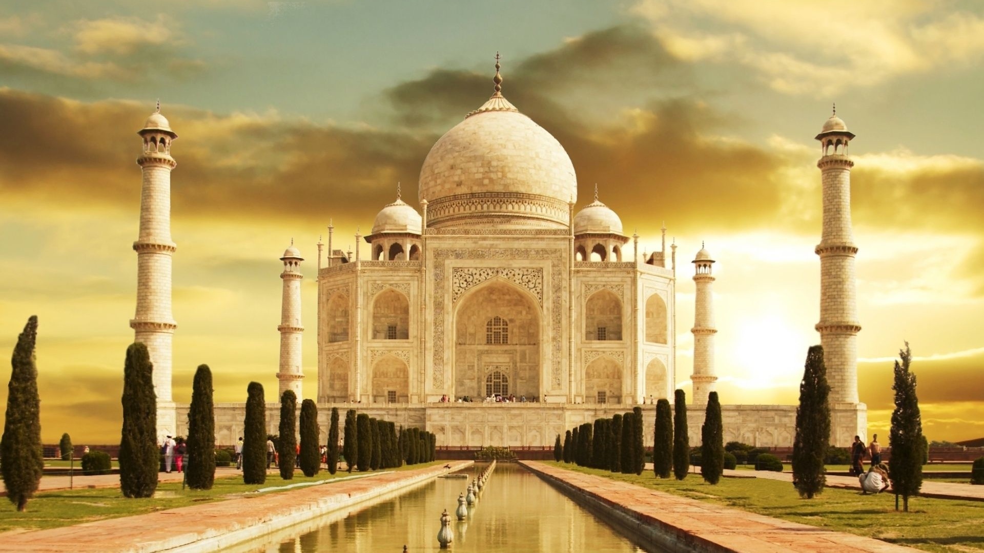 taj mahal, india, building, sky, museum