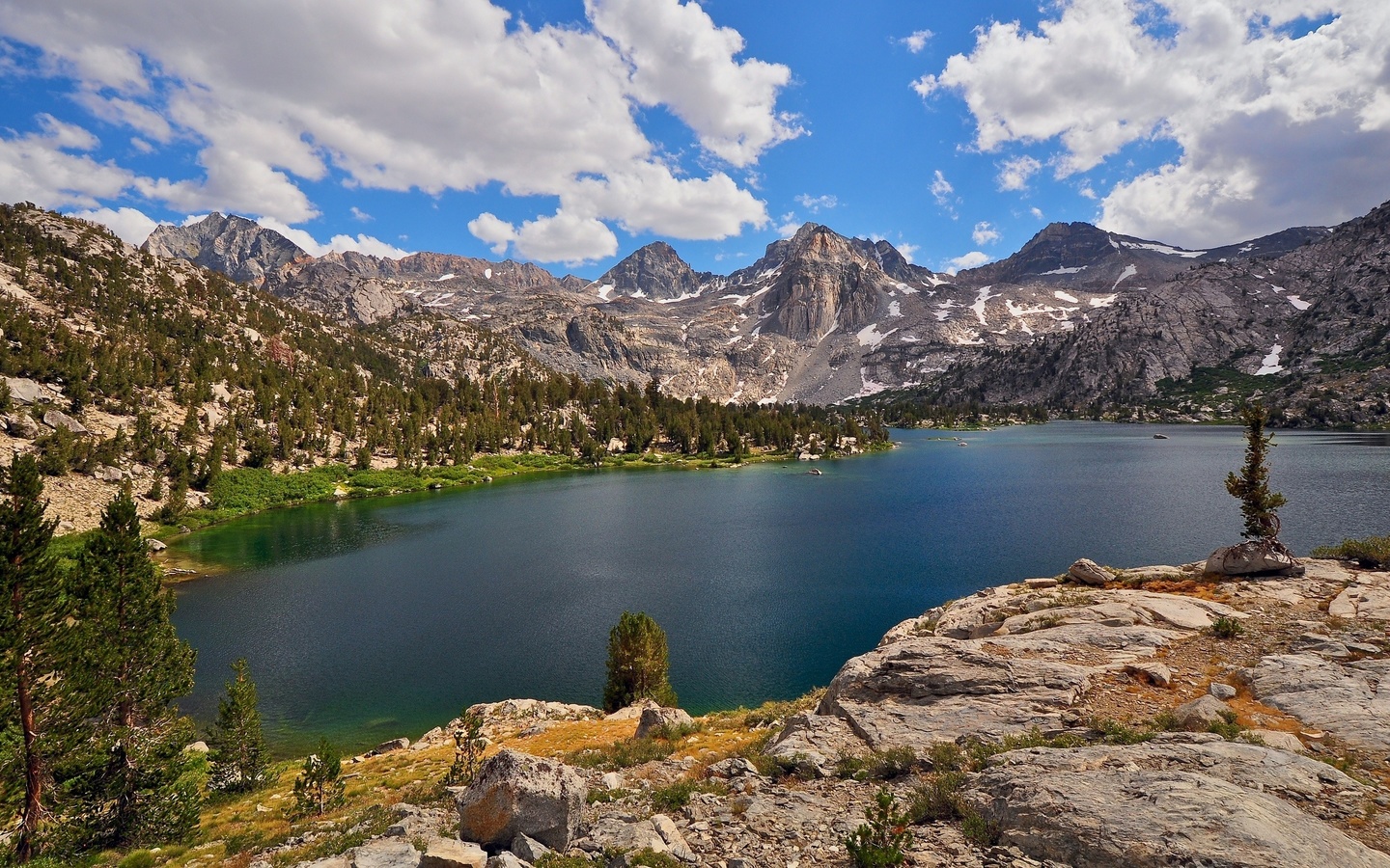 lake, mountain, sky, purple, water, clouds