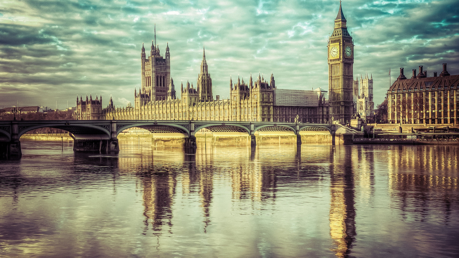 londres, england, thames, river, city