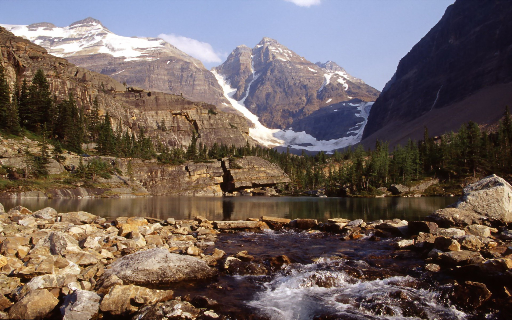 mountain, snow, ice, sky