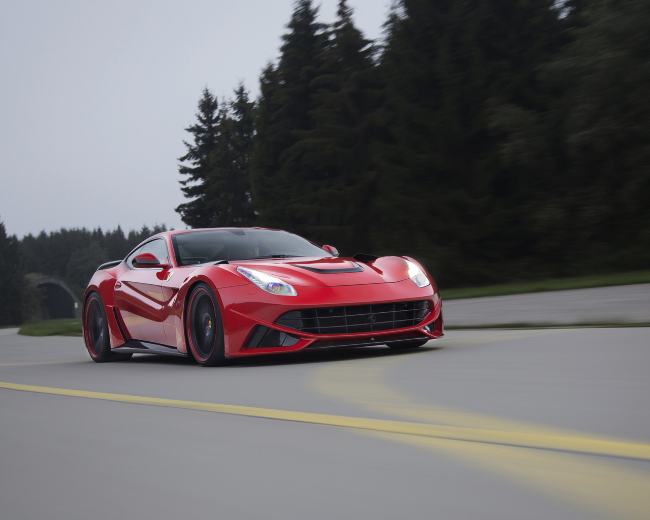 ferrari, f12, berlinetta, novitec rosso, n-largo, speed, , road, 