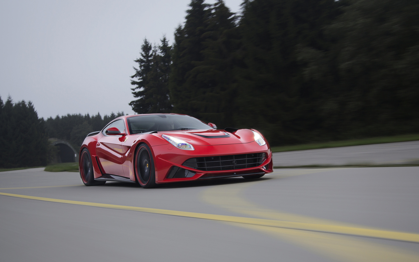 ferrari, f12, berlinetta, novitec rosso, n-largo, speed, , road, 