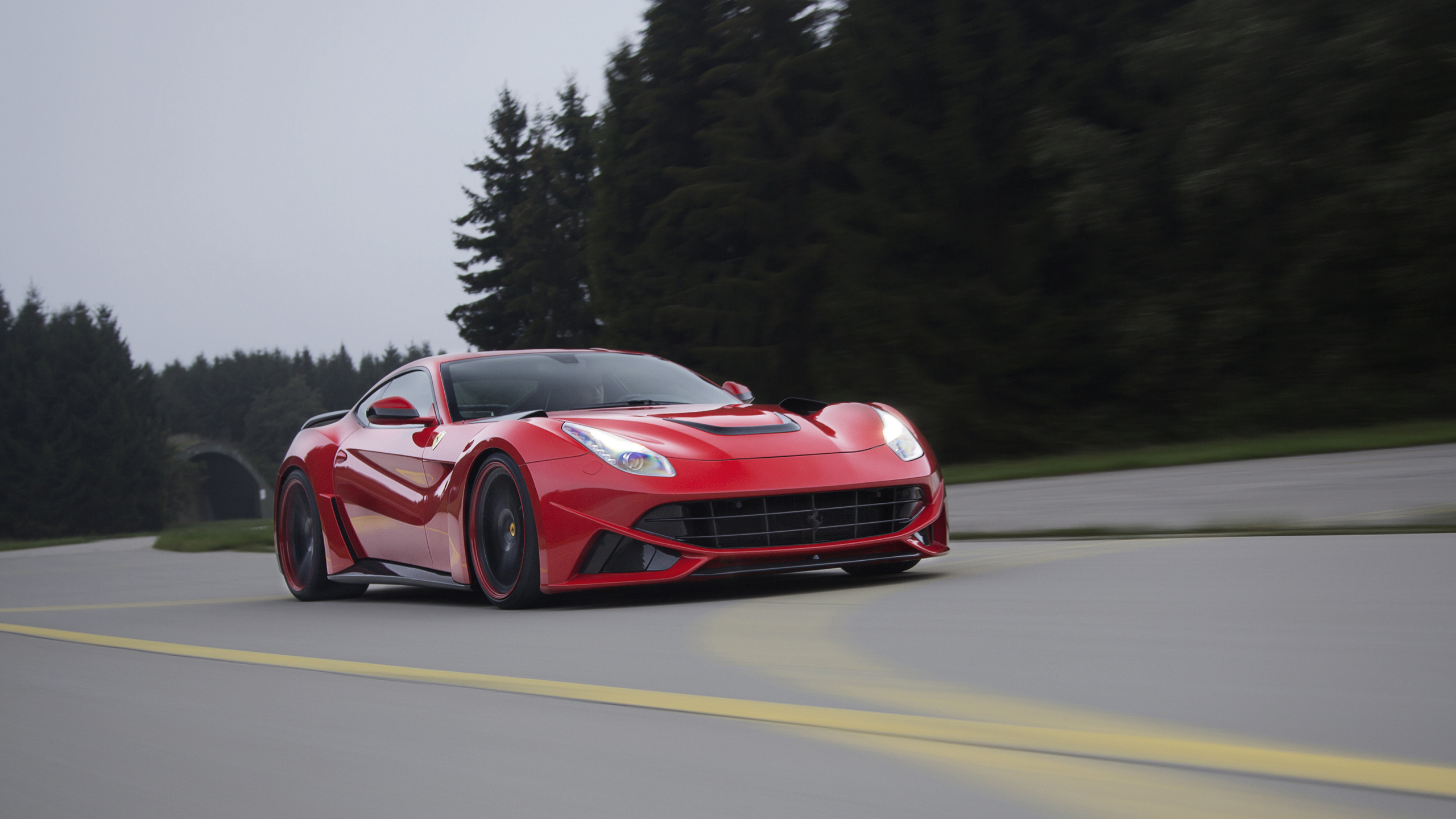 ferrari, f12, berlinetta, novitec rosso, n-largo, speed, , road, 