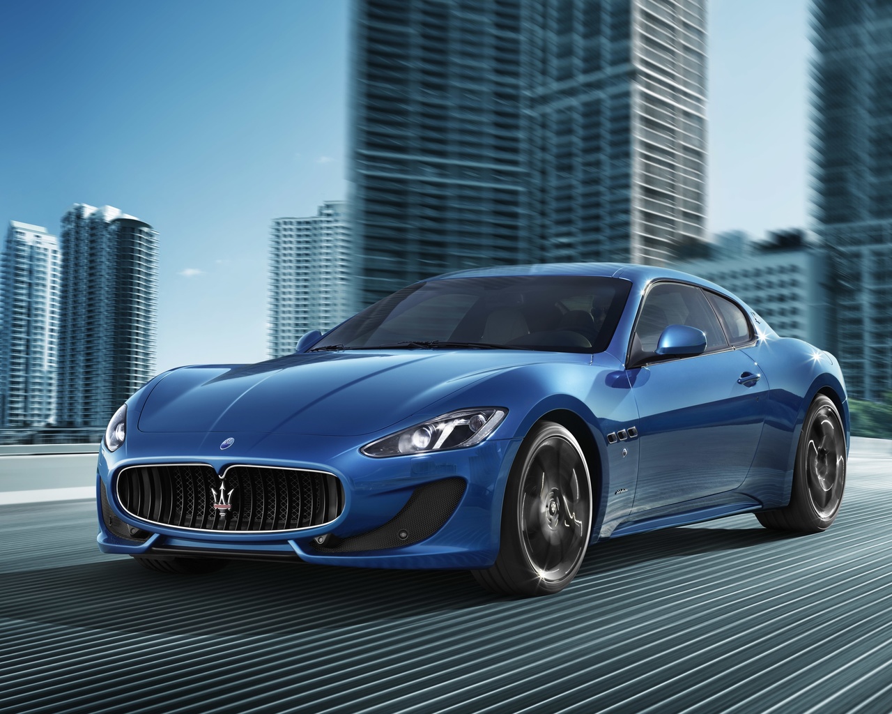 maserati, granturismo, blue