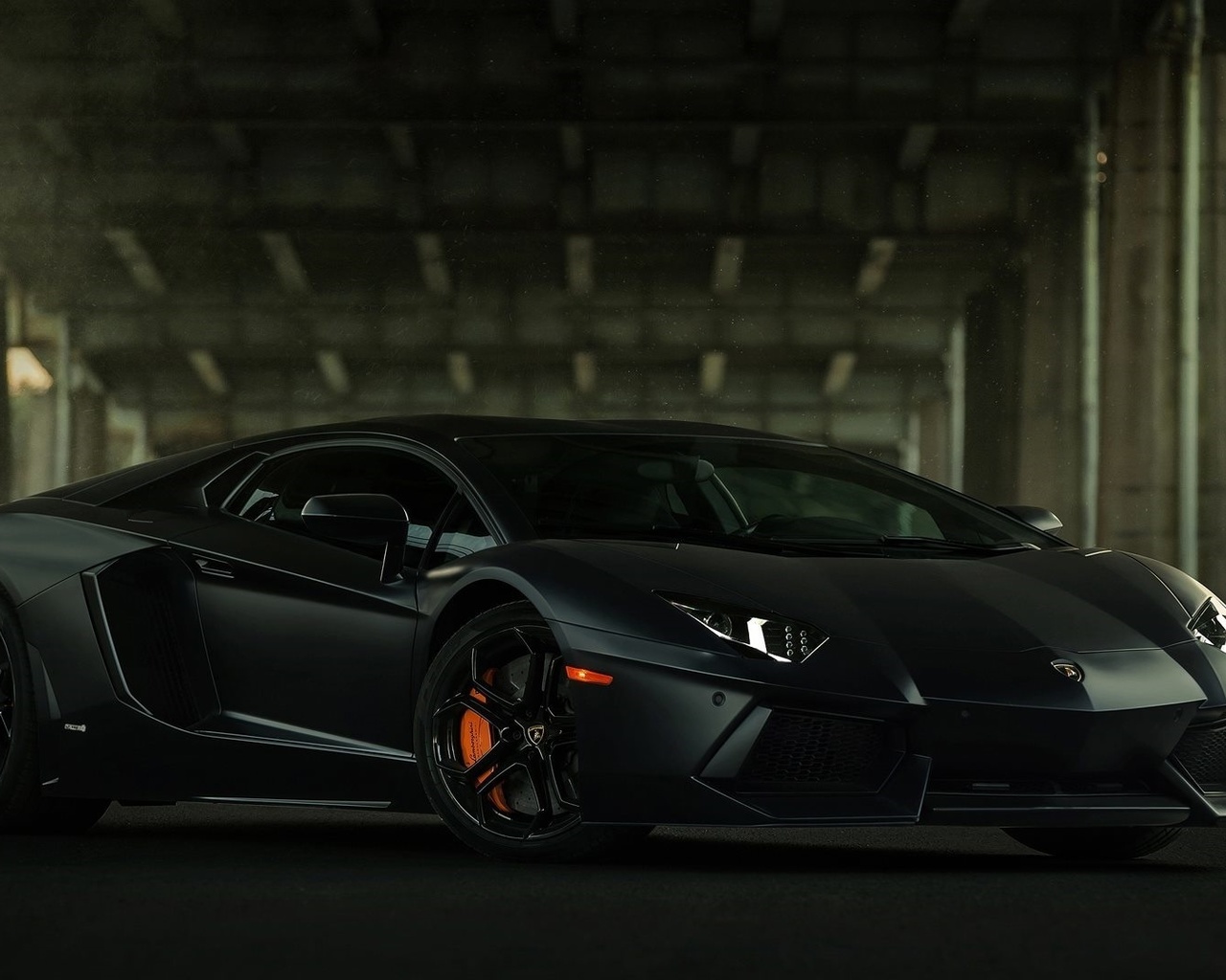 lamborghini, aventador, lp700-4, black, bridge, brake, supercar