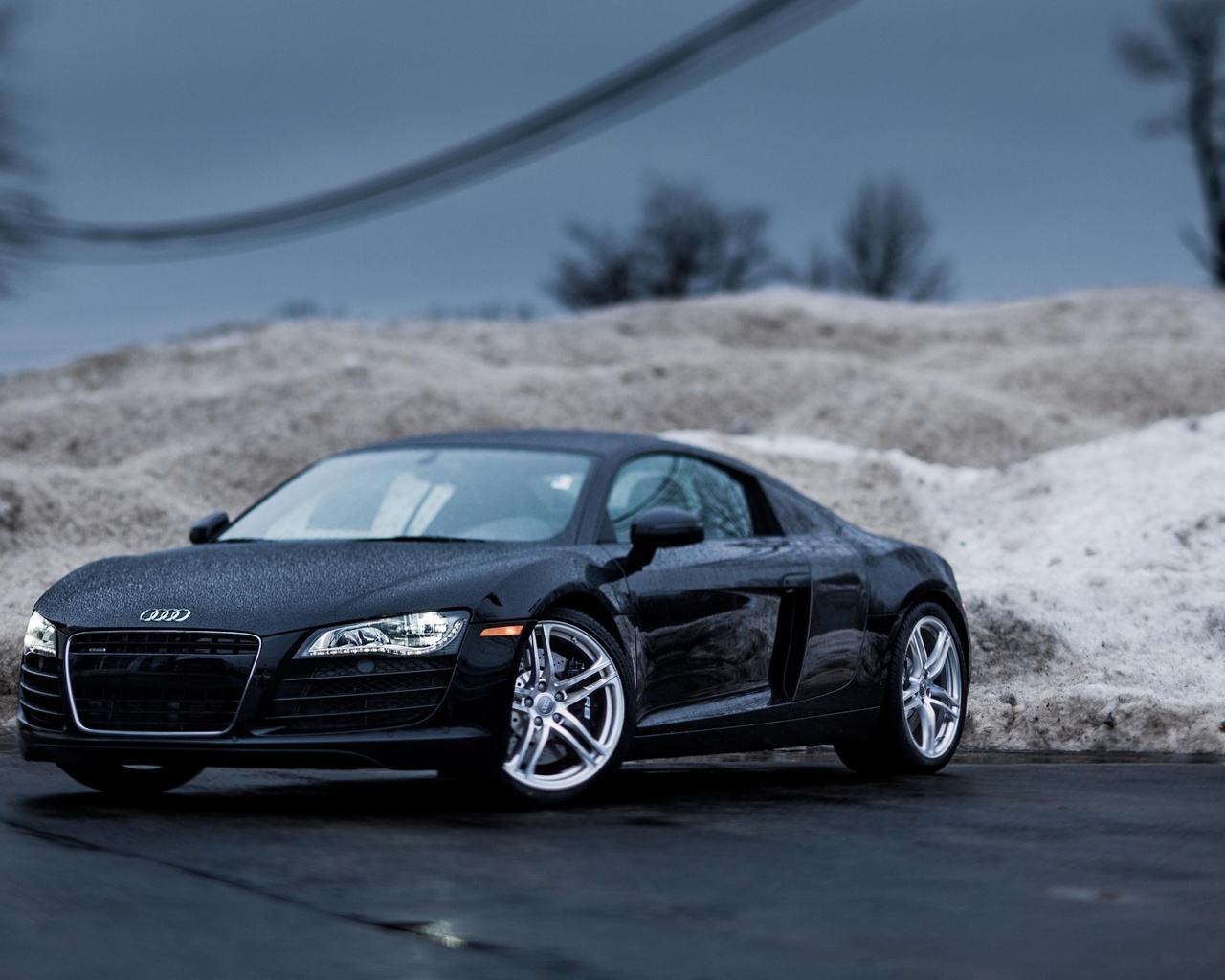 r8,  8, , roadster, rain, tilt shift, audi