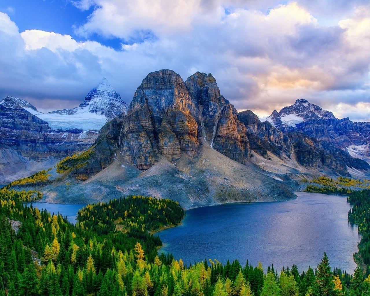 canada, british britanic, mountain, river