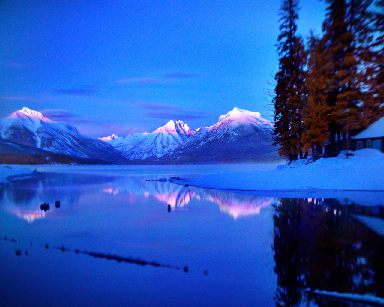 lake, mountain, tree, forest, water, sky, blue, beautiful