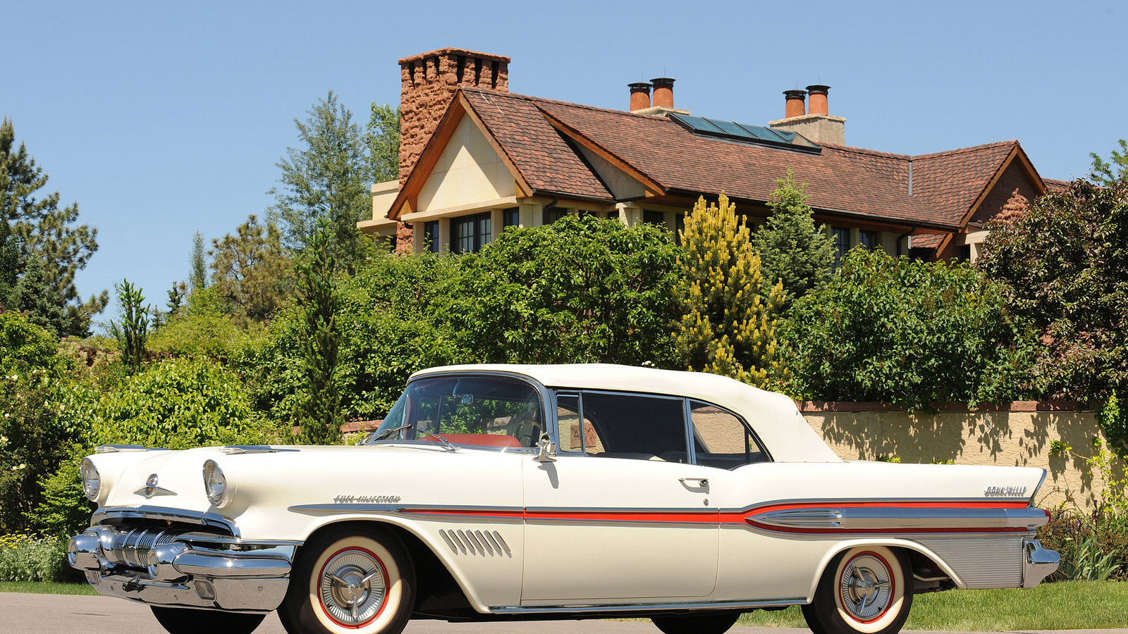 pontiac, bonneville, convertible, 1957, 