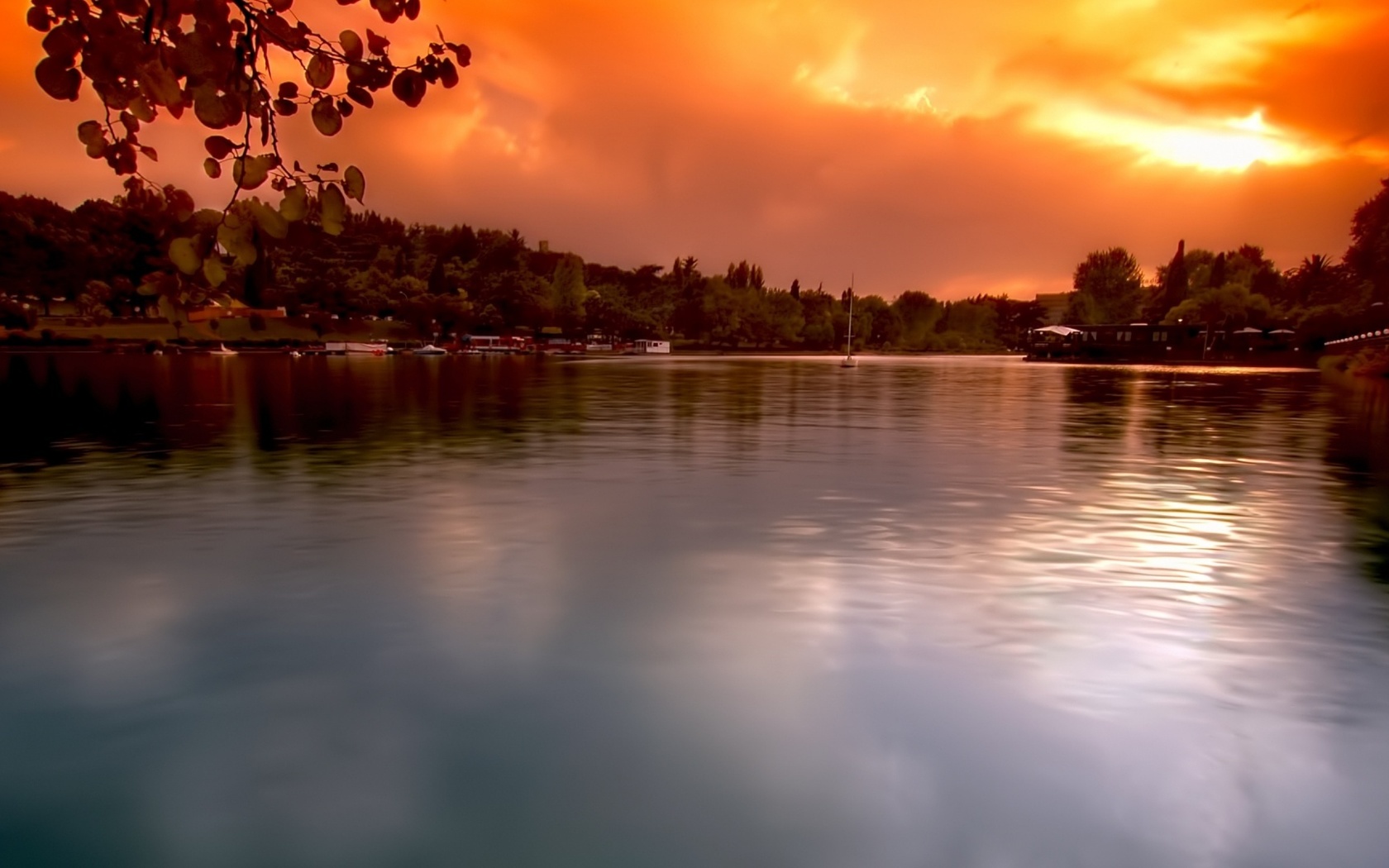 lake, mountain, tree, forest, water, sky, blue, beautiful