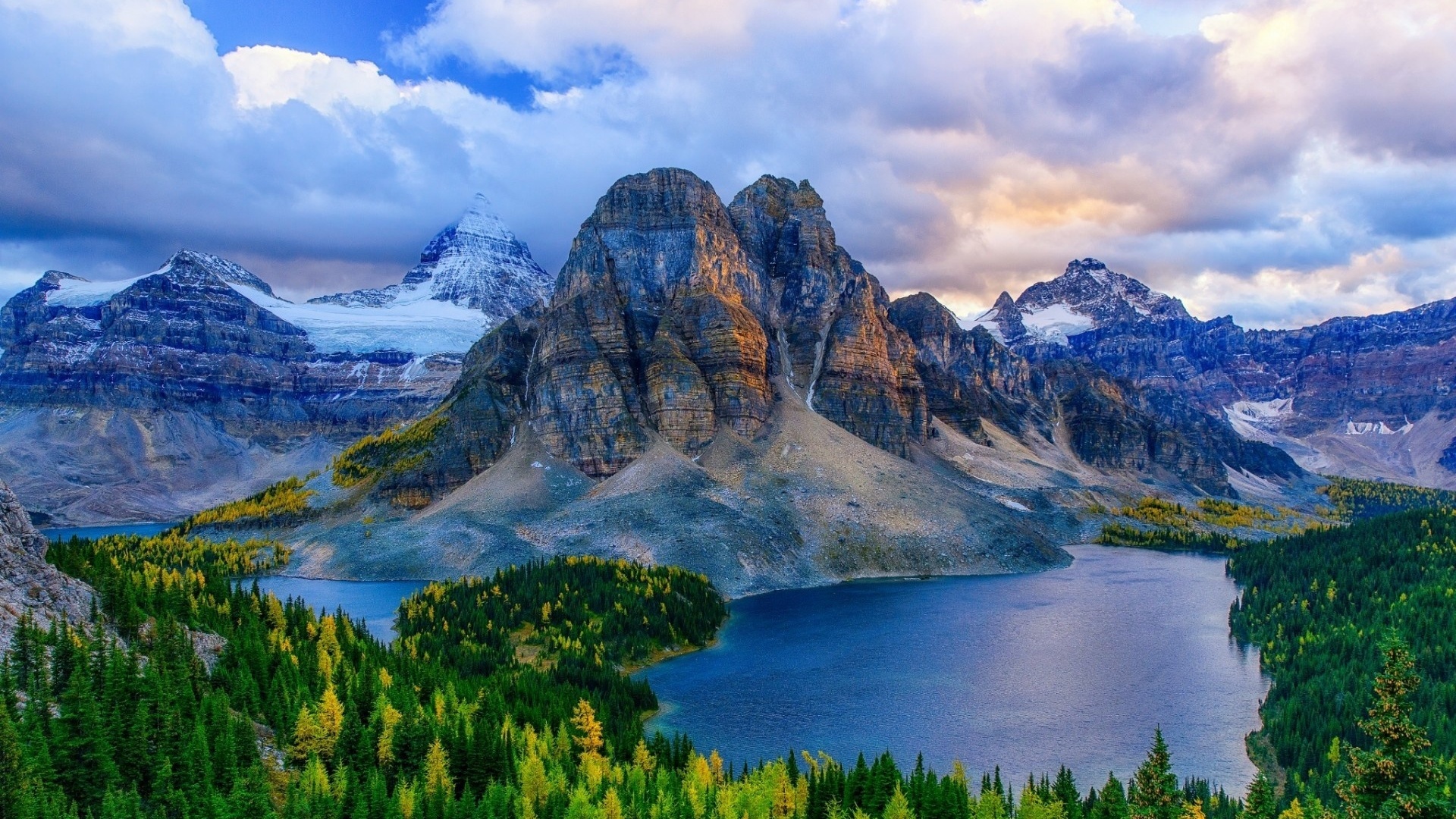 canada, british britanic, mountain, river