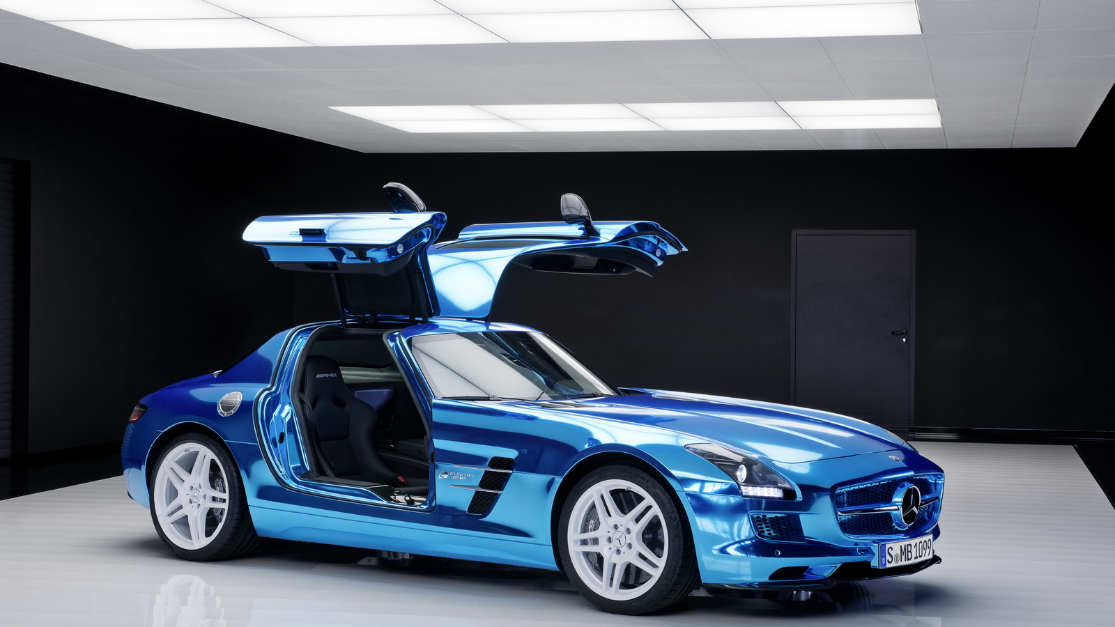 mercedes, doors, salon, mercedes, blue