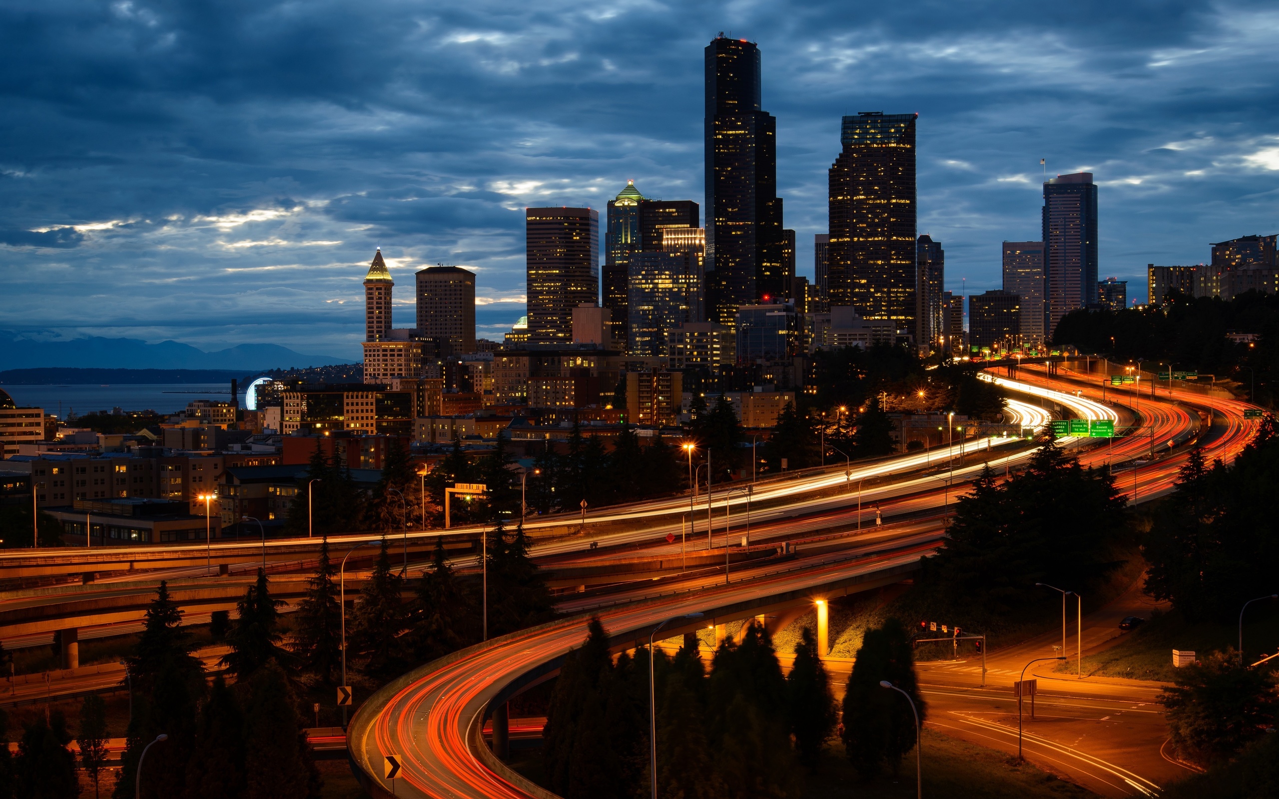 jose rizal park, seattle, sunset