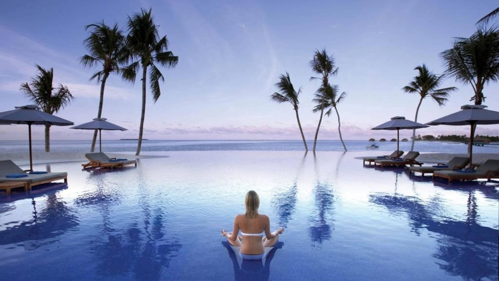 pool, water, girl, ocean