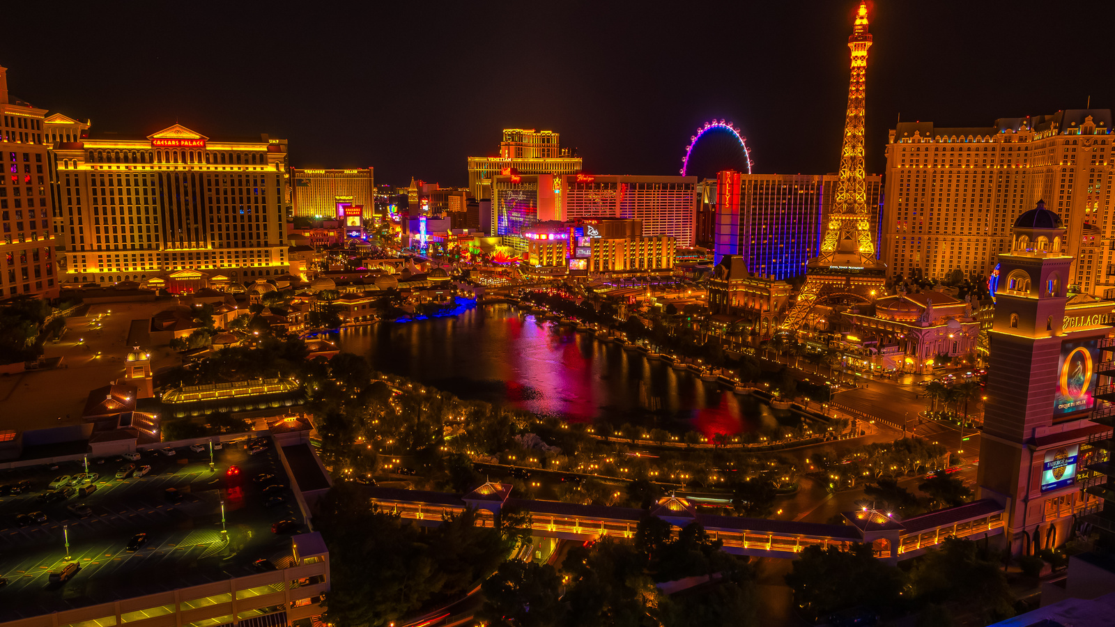 las vegas, nevada, usa, night, lights, city