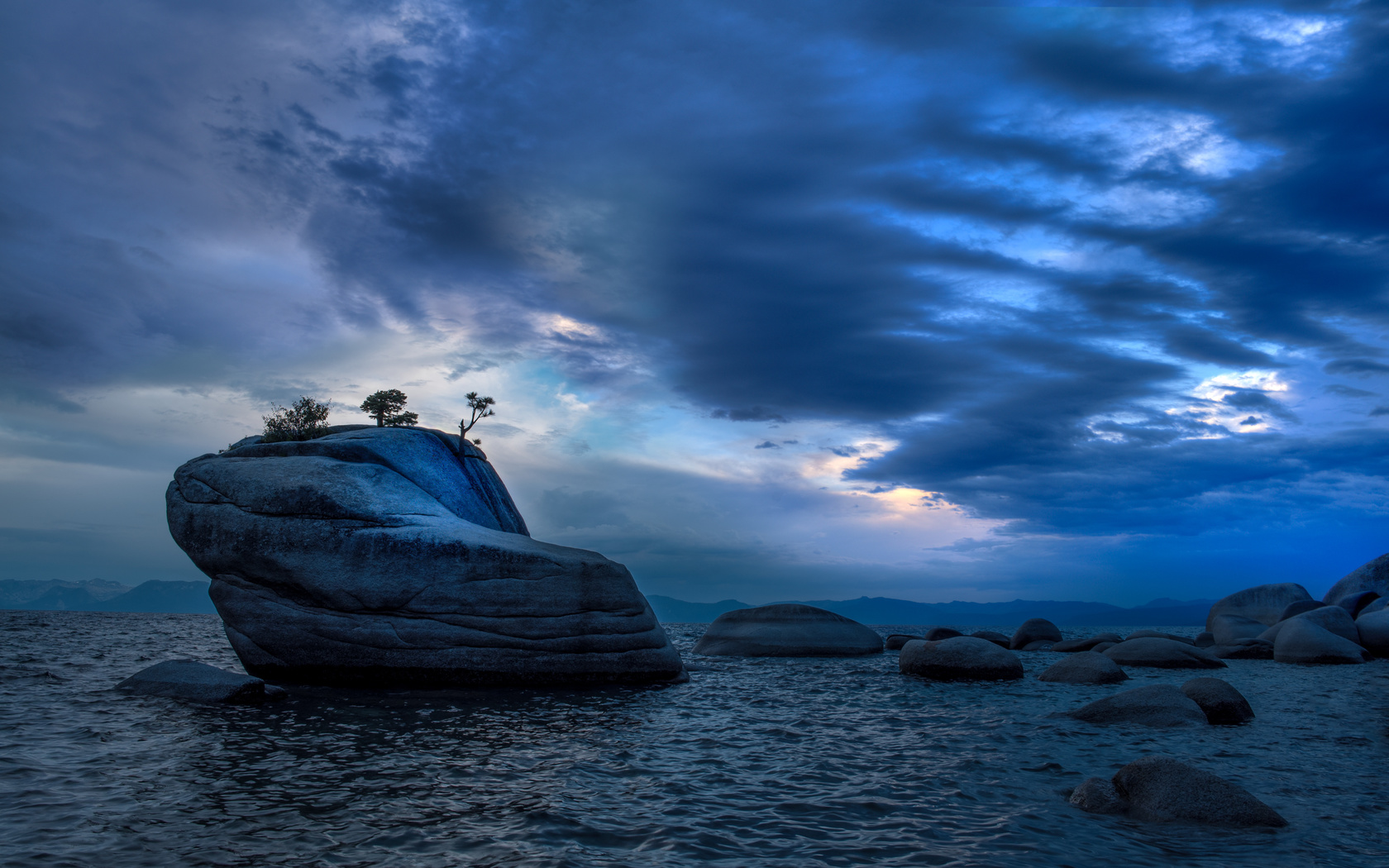 lake tahoe, sierra nevada, usa, lake, sunset, landscape, 