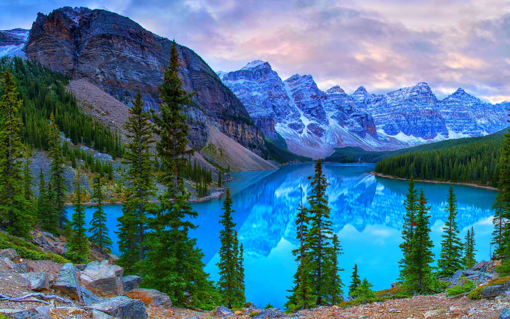 moraine lake, banff national park, canada, lake, trees, mountains