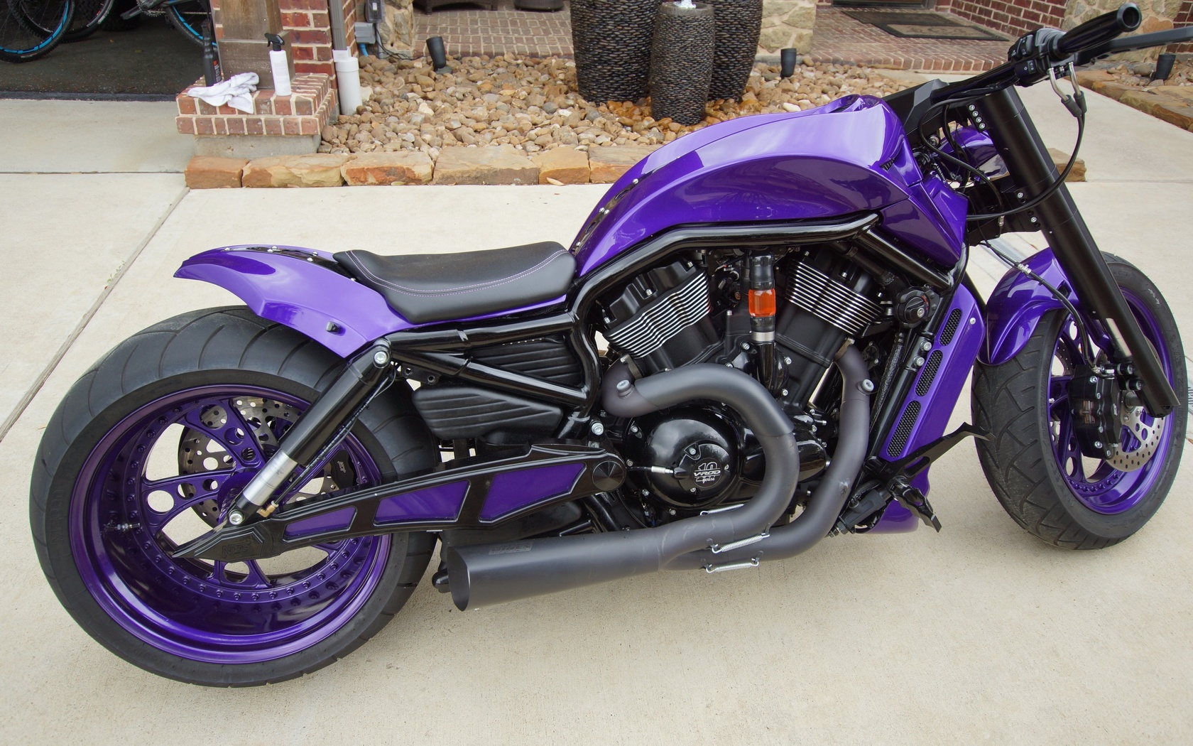 purple kustom, v-rod, , 