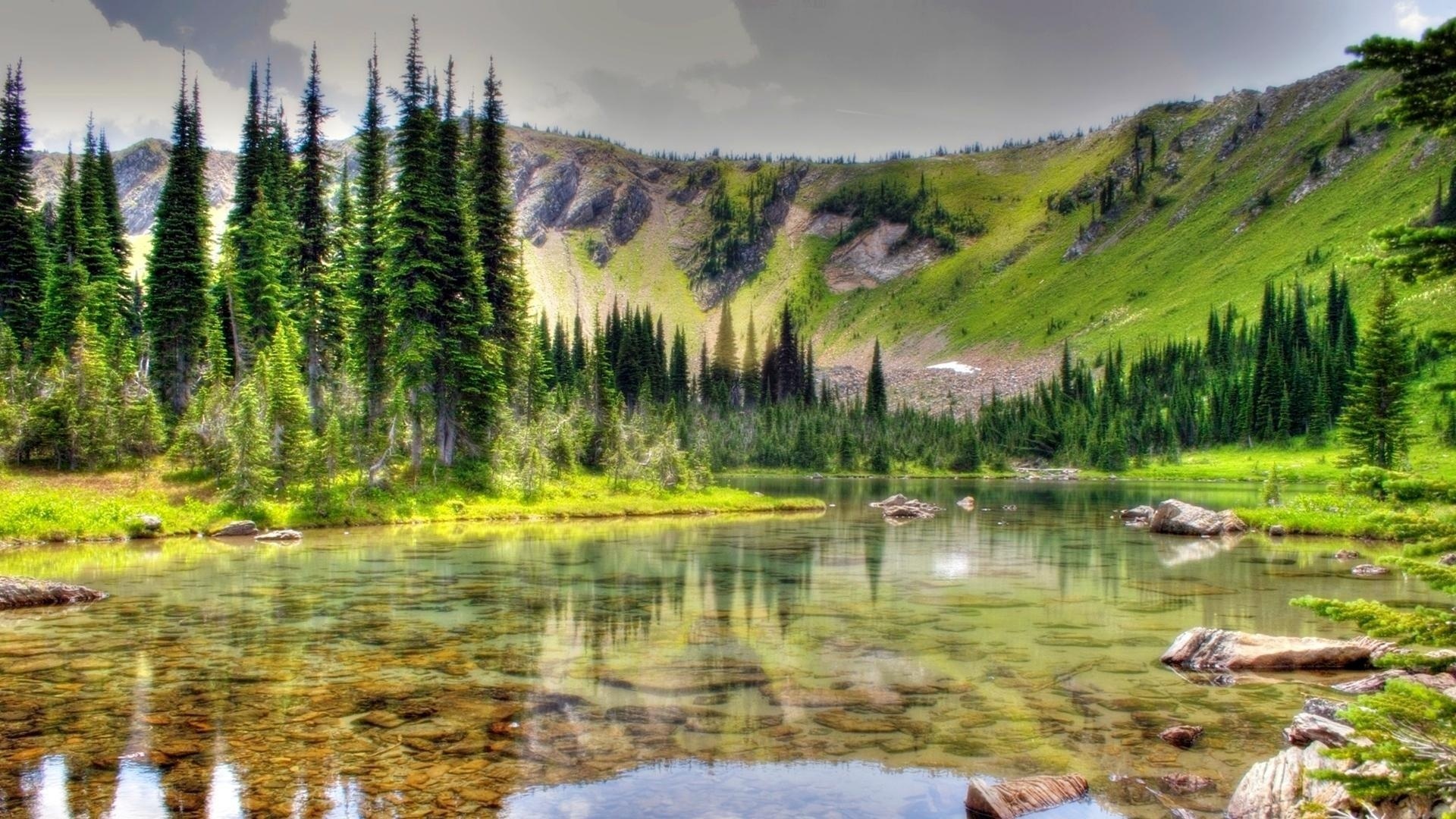 crystal, lake, mountain, water