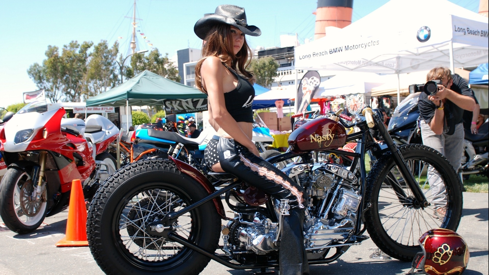 harley davidson, steel horse cowgirl, , 