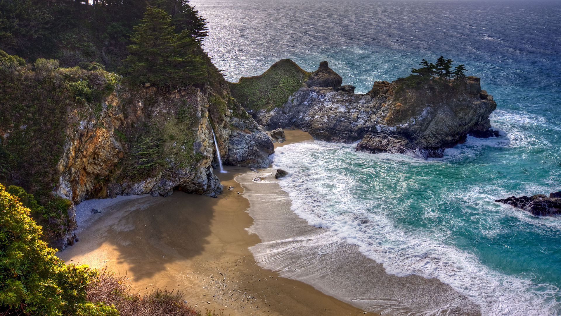 mcway , big sur,    state park, mcway falls, big sur, julia pfeiffer burns state park, 