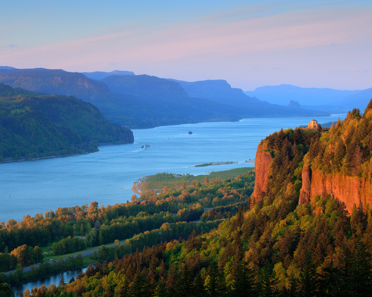 oregon, columbia river gorge, columbia river, highway