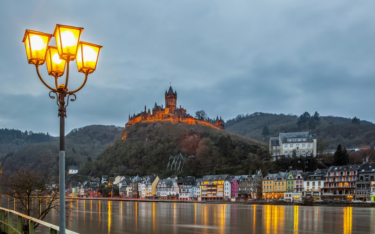 germany, home, river, sky, castles