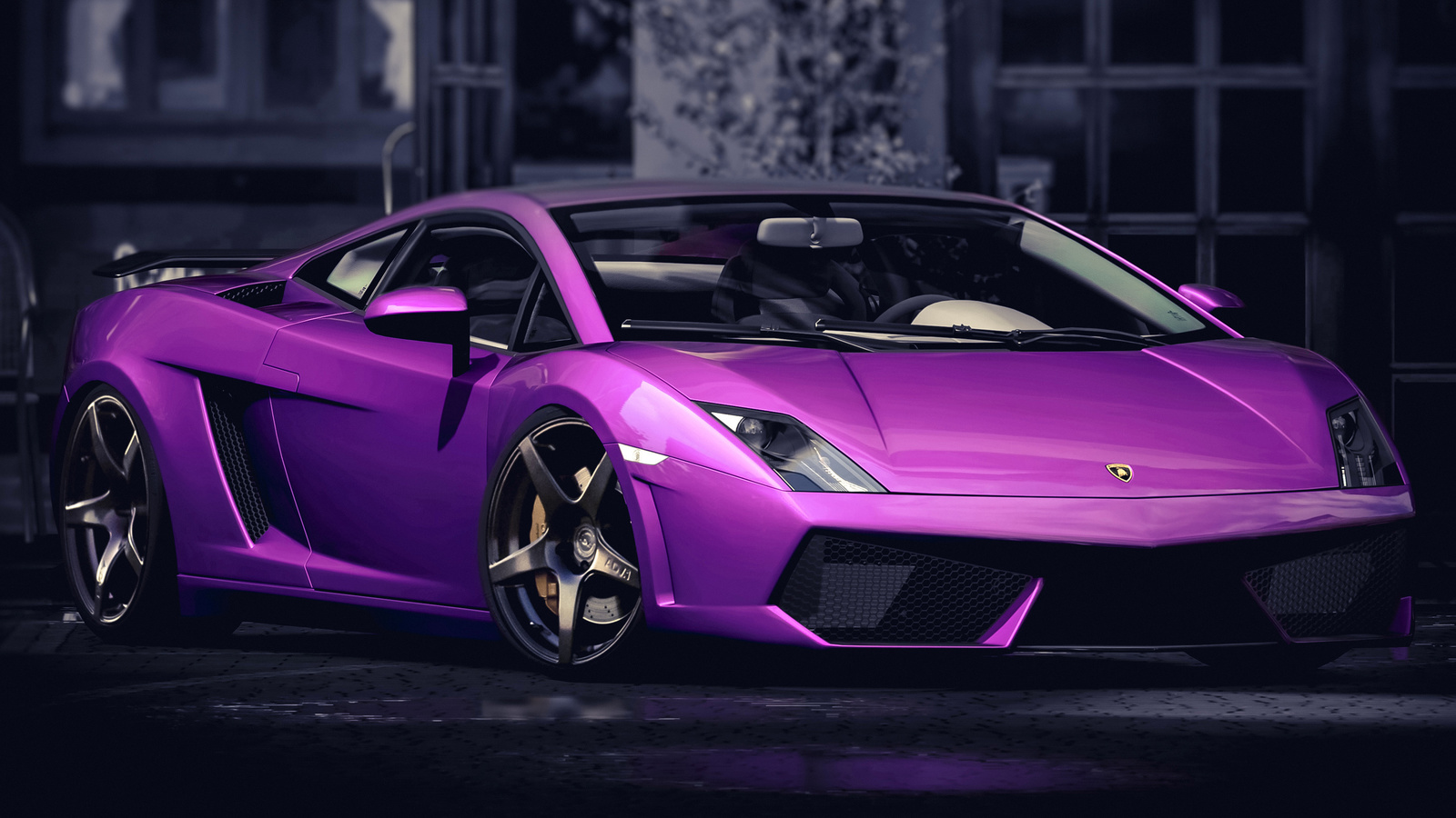 purple, lamborghini, gallardo