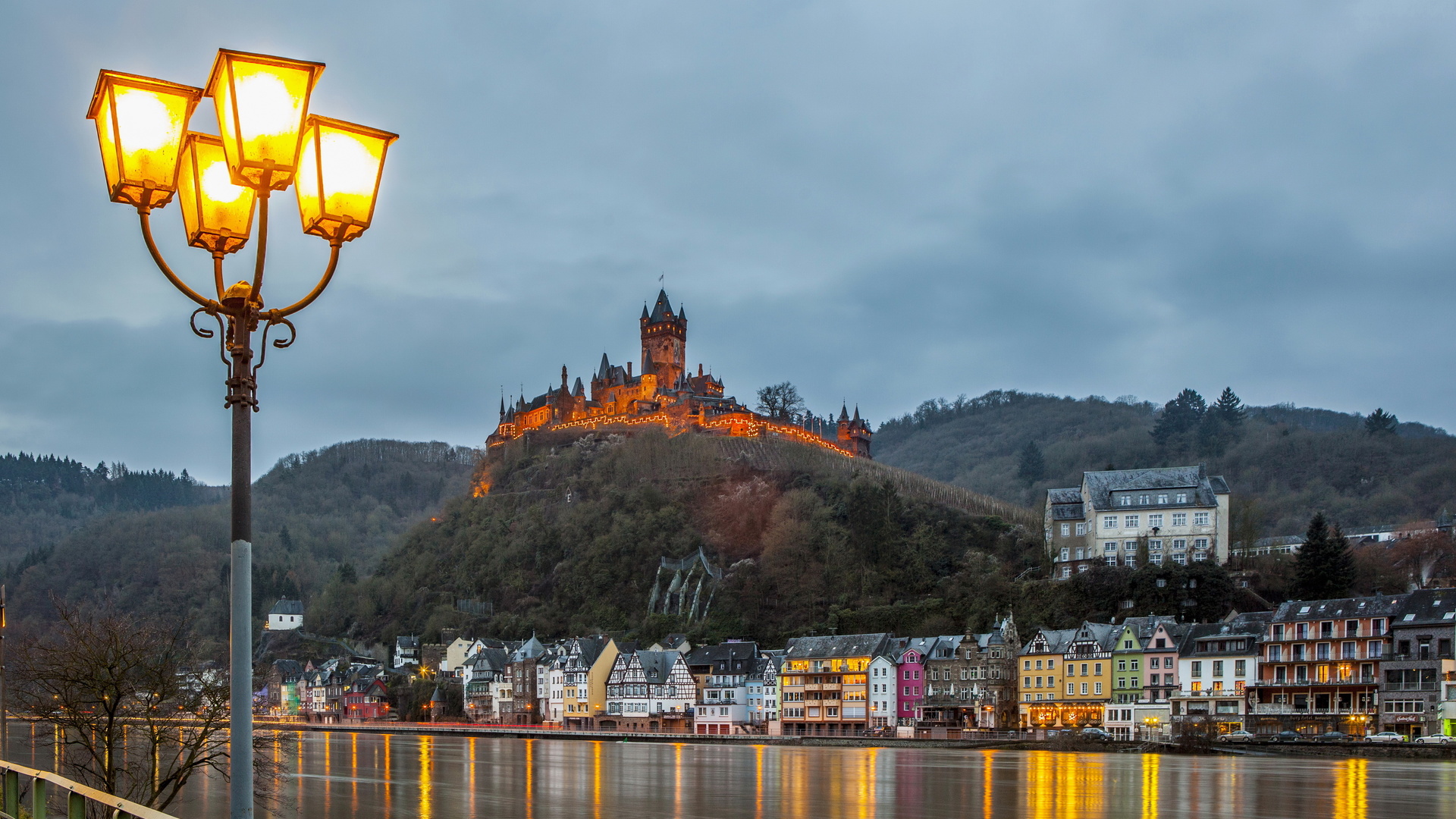 germany, home, river, sky, castles