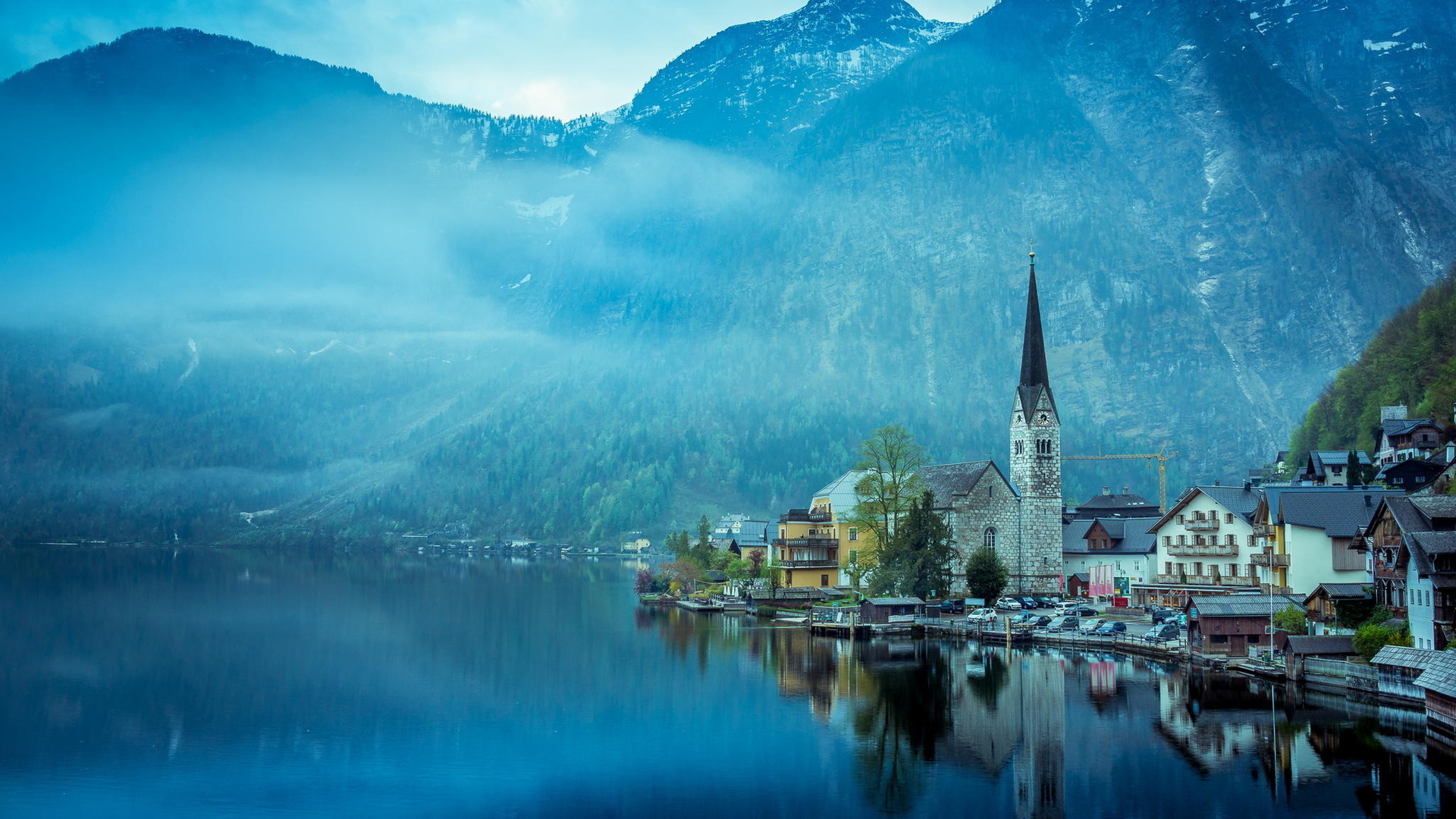 hallstatt, austria, lake hallstatt, alps