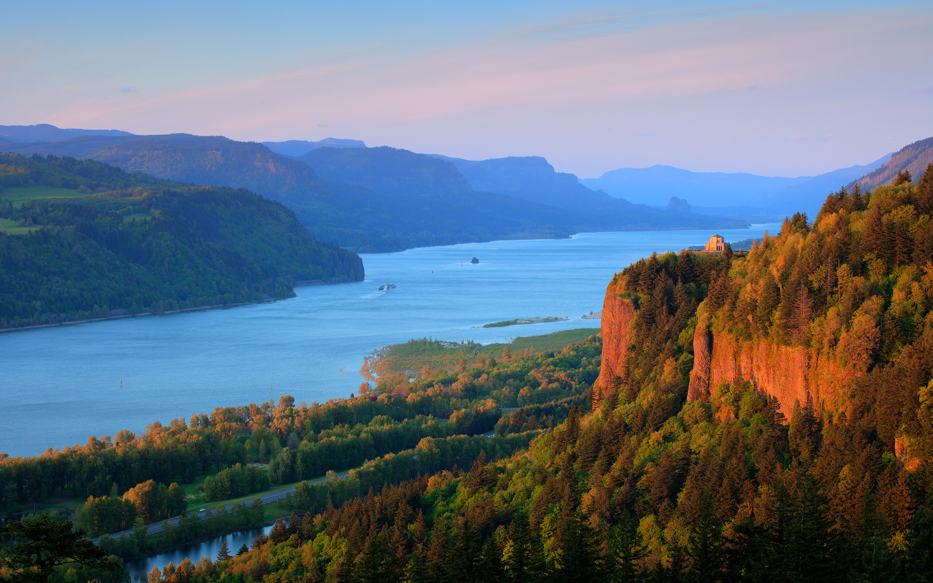 oregon, columbia river gorge, columbia river, highway