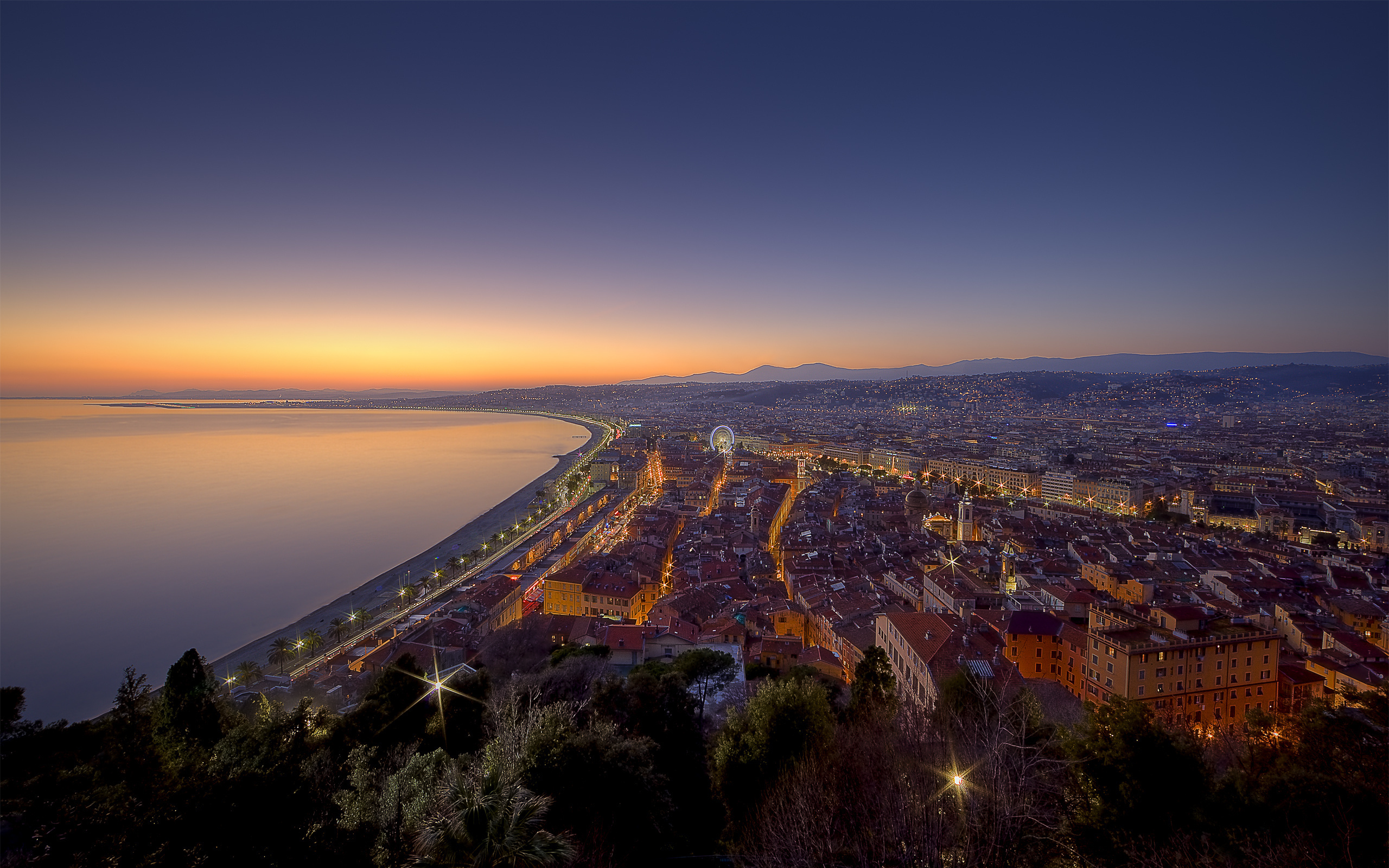 du chateau, over vieux nice, on the french riviera