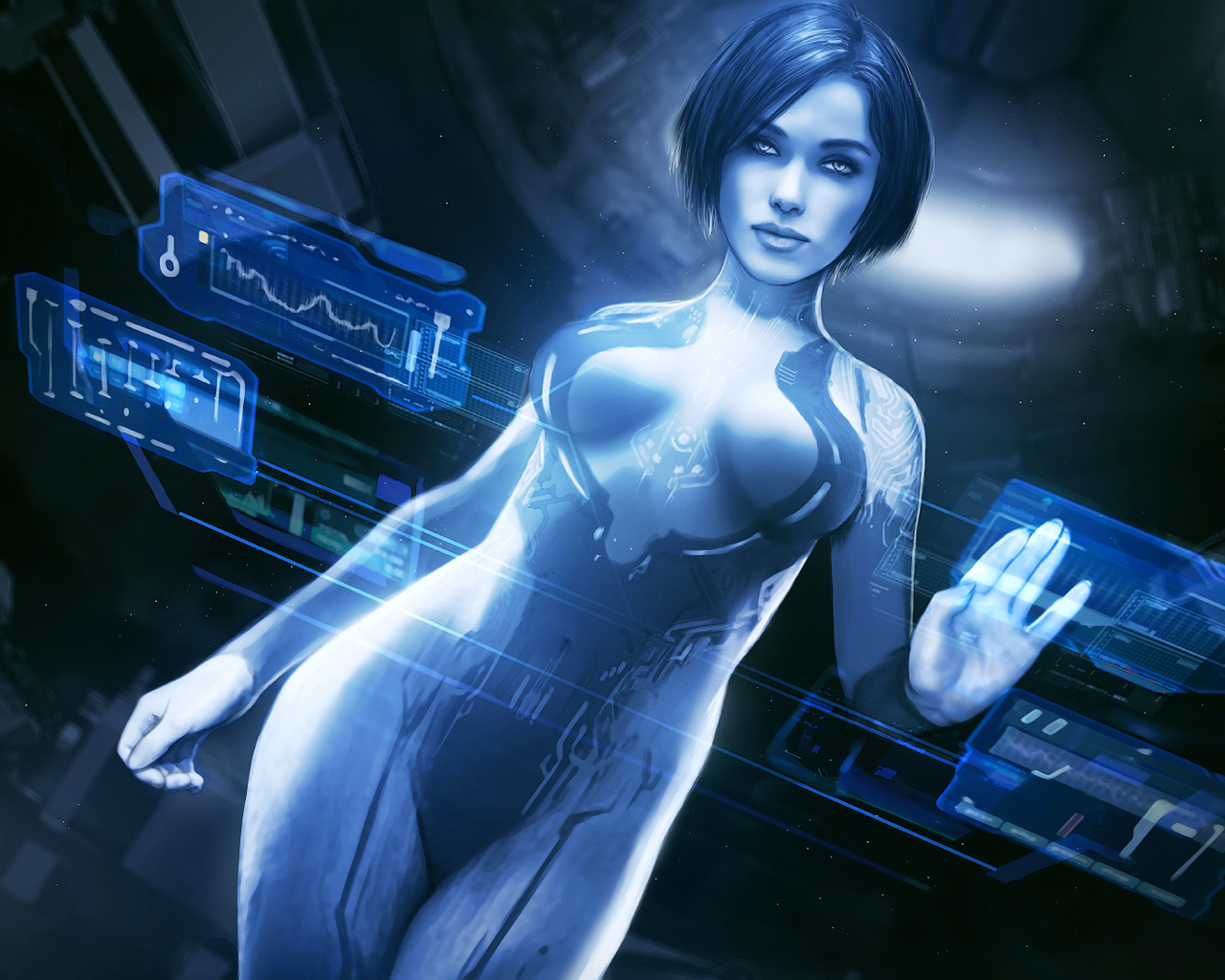 cortana, fan art, digital art, drawings, halo, , 