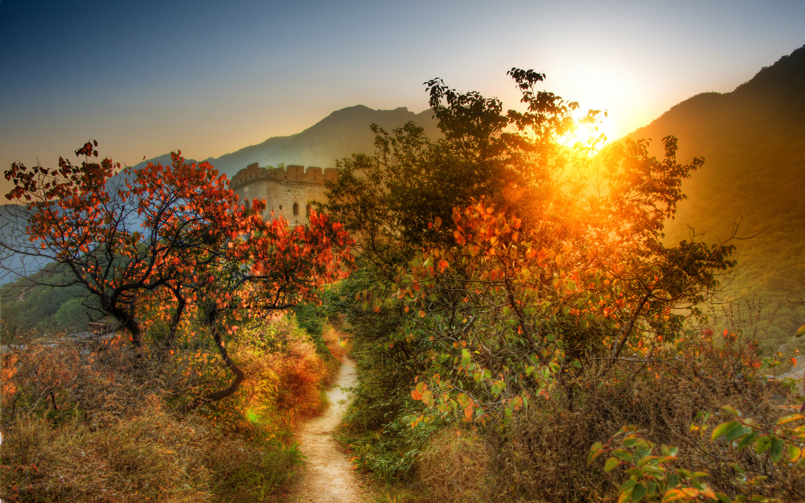 china, highlands, great wall, , ,   , , 