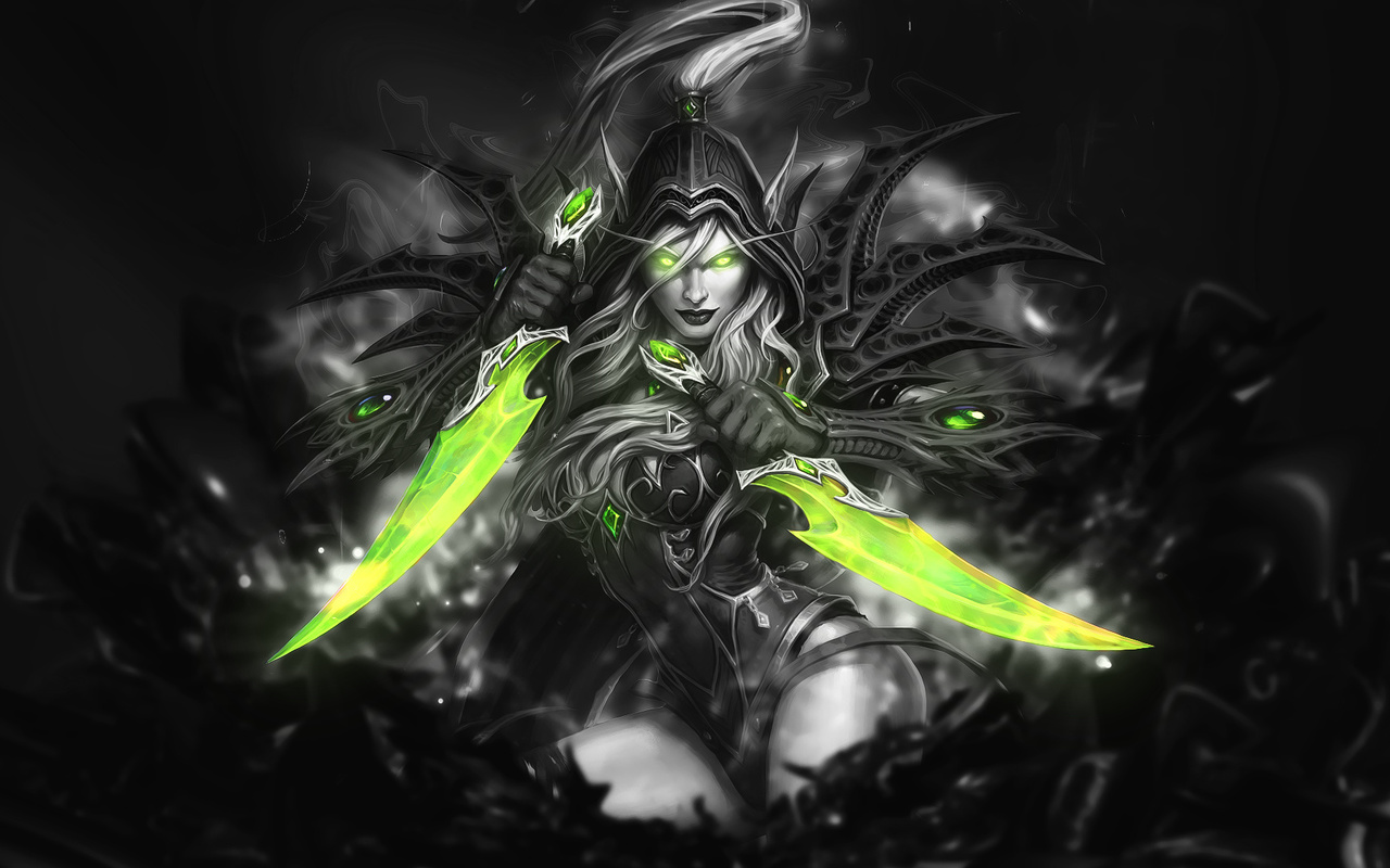 valeera sanguinar, black and white, by, spiritaj watch, fan art