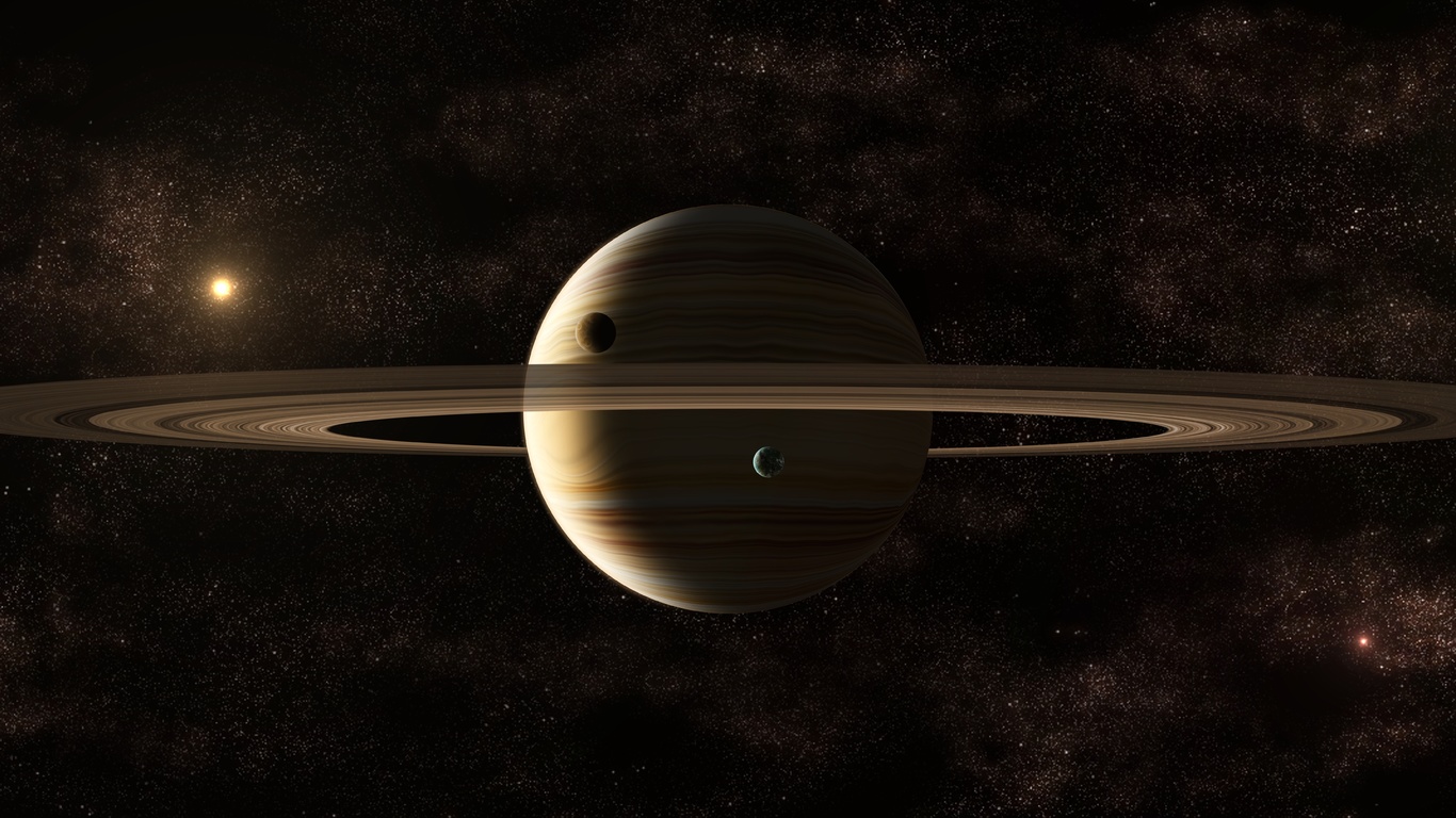 ringed planet, spacescapes, , stars, 