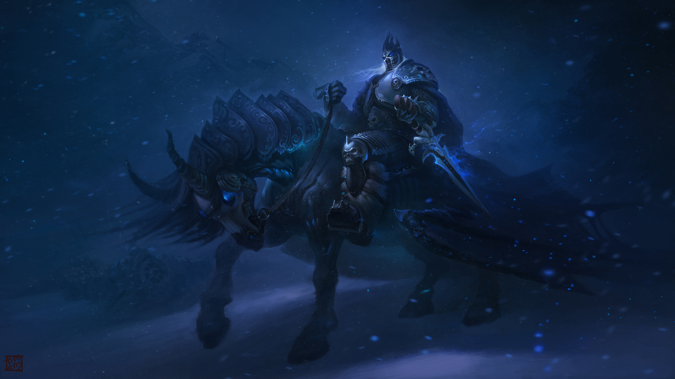 arthas, by, timens watching, digital art, wow, world of warcraft