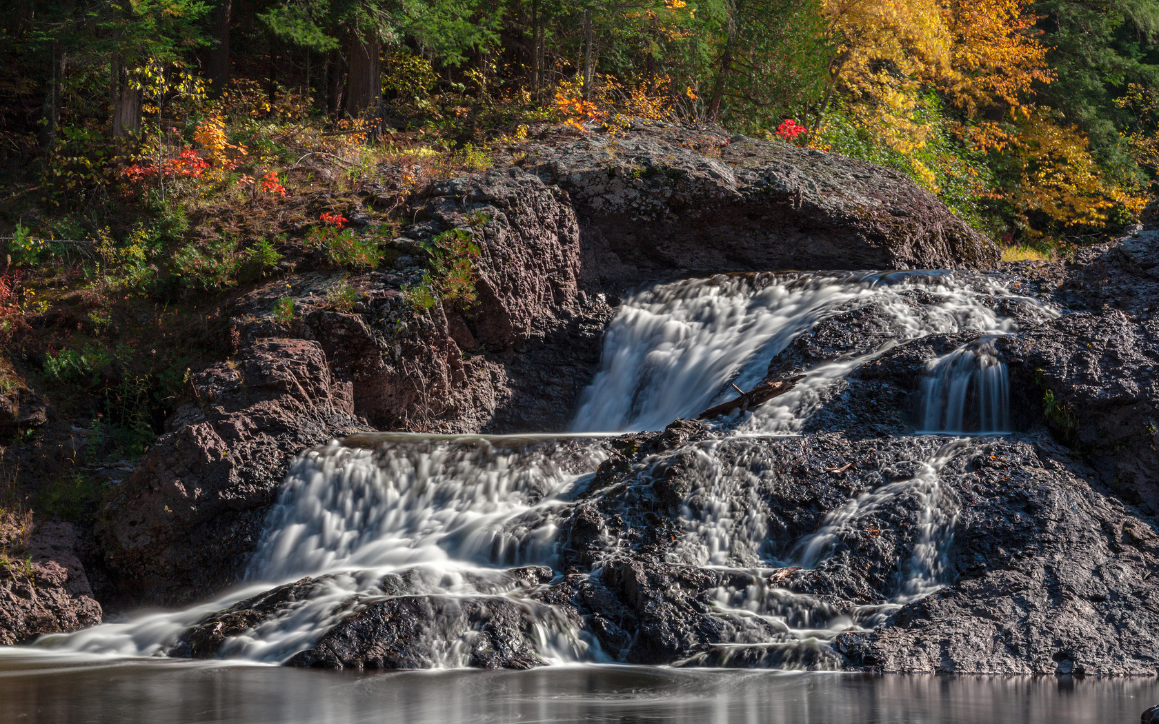 great conglomerate falls, michigan, , 